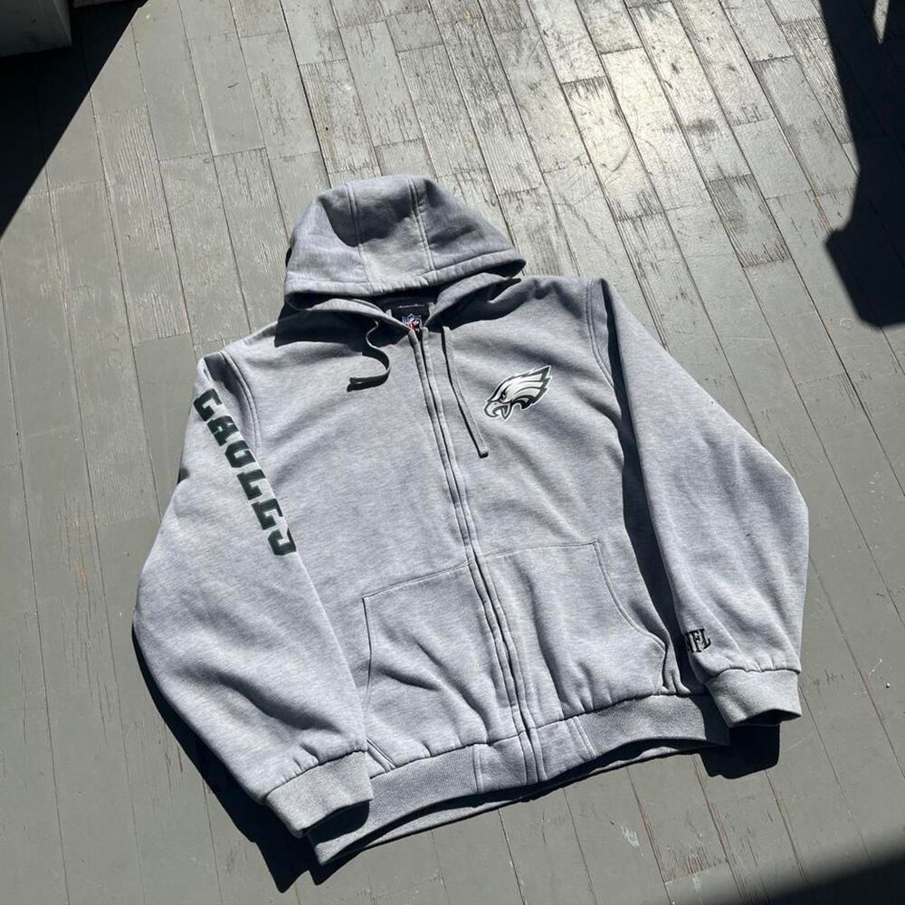 Philadelphia Eagles Football NFL Zip Up Heavyweight Hoodie